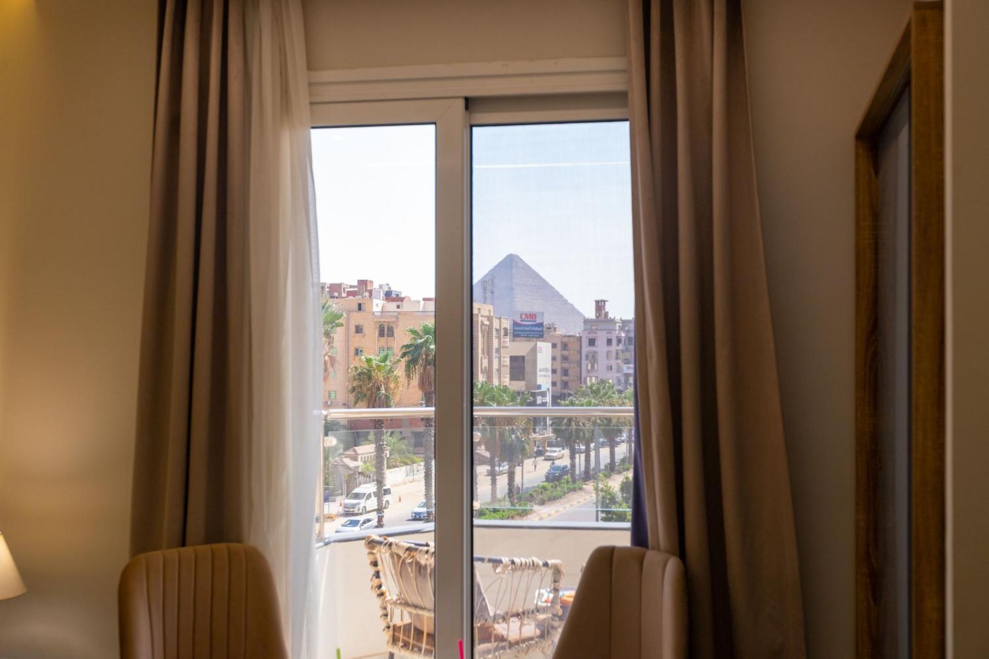 Khattab Pyramids View Hotel Kafret el-Gabal Exteriör bild
