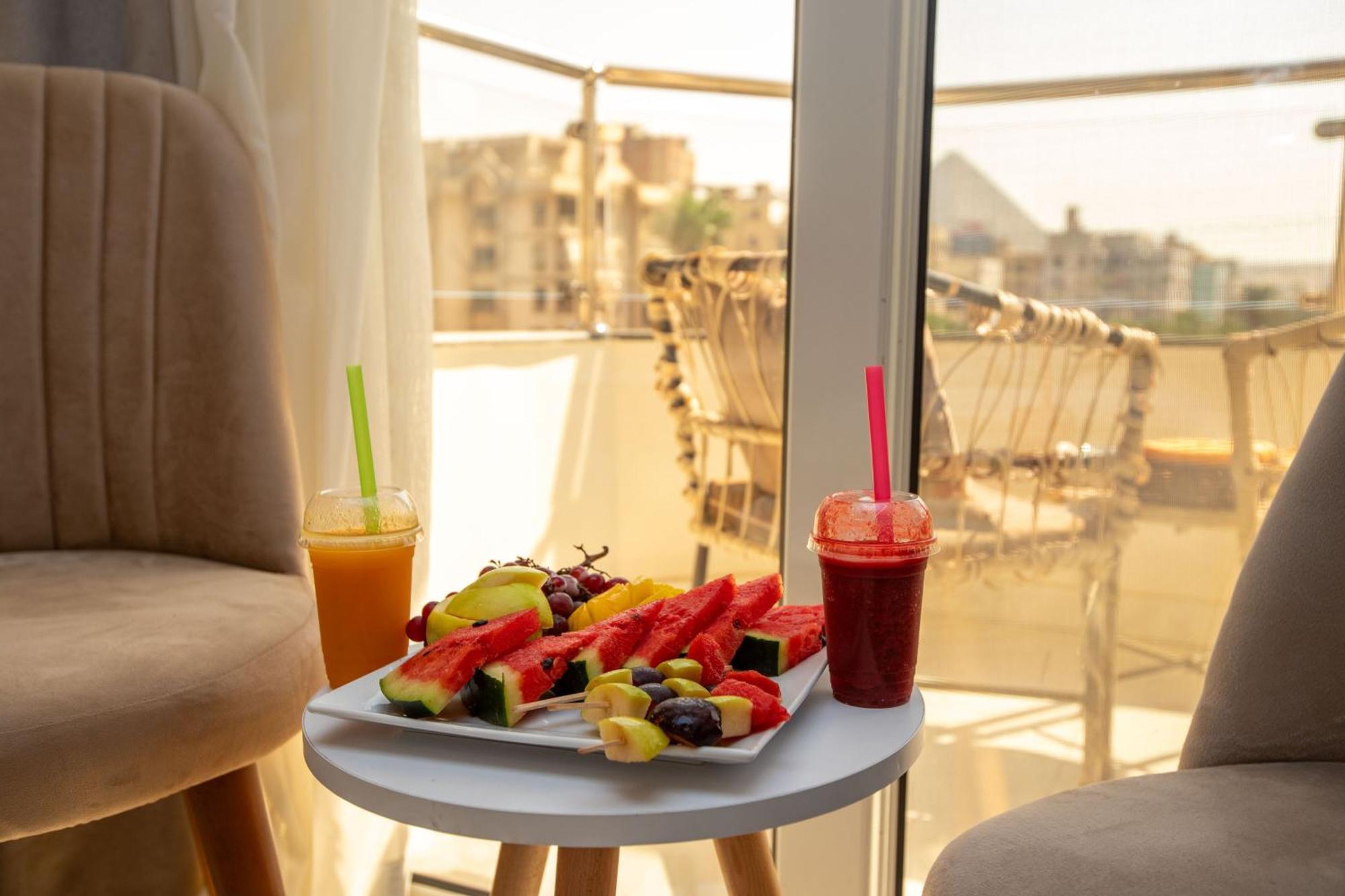 Khattab Pyramids View Hotel Kafret el-Gabal Exteriör bild